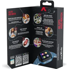 MaxLife Smartwatch für Kinder 4G MXKW-350 blau GPS WiFi