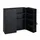 Relaxdays Medizinschrank XXL, abschließbar, 11 Fächer, Stahl, HBT: 53,5x53x19 cm, Medikamentenschrank 2-türig, anthrazit