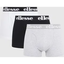 Ellesse Hali Trunks Unterhose, Herren, Blk/Gy/Wht, L