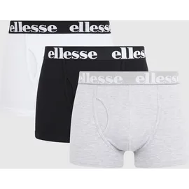 Ellesse Hali Trunks Unterhose, Herren, Blk/Gy/Wht, L