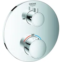Grohe Grohtherm Thermostat-Wannenbatterie, mit integrierter 2-Wege-Umstellung,