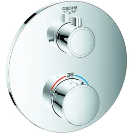 Grohe Grohtherm Thermostat-Wannenbatterie mit integrierter 2-Wege-Umstellung,