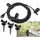 ChiliTec Gartensteckdose 10 m Schwarz 3 St.