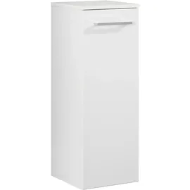 Fackelmann HYPE 3.0 Halbhochschrank 30,5 x 82,5 x 32 cm Weiß Glas/Holz/MDF/Spanplatte
