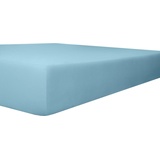 Kneer Spannbettlaken für Topper Vario-Stretch 90 x 200 cm blau