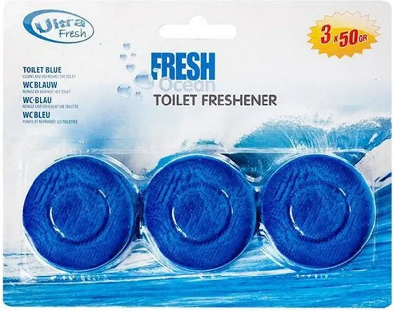 Toiletten-Set Blau 3-teilig