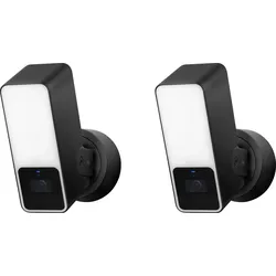 EVE Überwachungskamera »Outdoor Cam (HomeKit) 2er Pack«, Außenbereich, (Packung, 2 tlg.) EVE schwarz/weiß