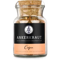 Ankerkraut Cajun Gewürzmischung, BBQ Rub Gewürzmischung zum Zubereiten von Gumbos und Jambalaya Gerichten, 65g im Korkenglas