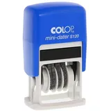 Colop Mini-Dater S120SD Datumstempel, 19x4mm, Monat in Ziffern, blau