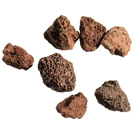 Teamson Home Lavasteine für Propangas-feuerstellen, Natürliche Feuersteine, sicher für Garten im Freien Gas-feuerstellen, Braun - Braun