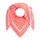 Zwillingsherz Dreieckstuch Luxus Grafik orange/rosa
