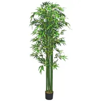 Decovego Bambus Kunstbaum Kunstpflanze Künstliche Pflanze Bamboo Künstlich