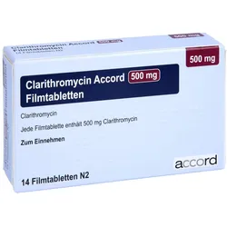 CLARITHROMYCIN Accord 500 mg Filmtabletten 14 St