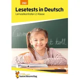 Hauschka Verlag Übungsheft mit Lesetests in Deutsch 2. Klasse: Echte Klassenarbeiten mit Punktevergabe und Lösungen - Lesen lernen und üben (Lernzielkontrollen, Band 292)