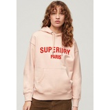 Superdry Kapuzensweatshirt »SPORT LUXE LOOSE HOOD«, Gr. S, Mauve Morn Pink, , 28005124-S