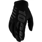 100% GUANTES Unisex Brisker Handschuhe, Black (schwarz), XL