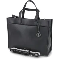 L.Credi Damen Shopper/ Schultertasche NIALA Schwarz Kunstleder- - Schwarz