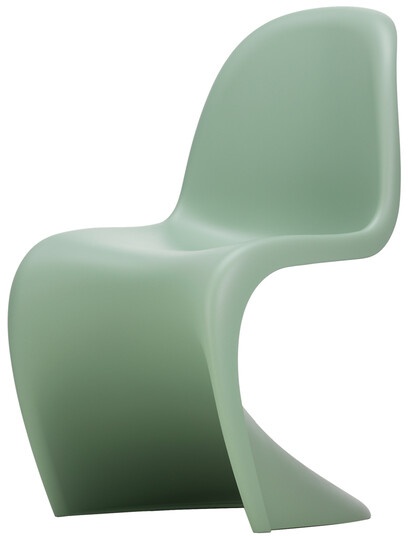 Vitra Freischwinger Panton Chair grün, Designer Verner Panton, 86x50x61 cm