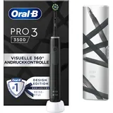 Oral-B Pro 3 3500 schwarz + Reiseetui streifen Design Edition