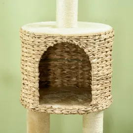 PawHut Kratzbaum 116 cm Beige/Braun