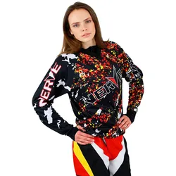 Motocross-Shirt NERVE "Nerve" Gr. XXL, bunt, Shirts, Damen, XXL, Obermaterial: 100% Polyester