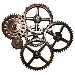 Bronze Steampunk Brosche