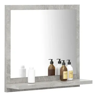 vidaXL Badspiegel Betongrau 40x10,5x37 cm Holzwerkstoff