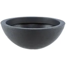 Dehner Kugelschale Ø 52 cm Höhe 20 cm Kunststoff anthrazit