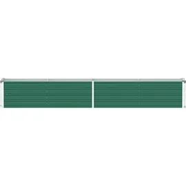 vidaXL Garten-Hochbeet verzinkter Stahl rechteckig 320 x 40 x 45 cm Grün