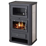 EEK A Kaminofen mit Backfach+Herdplatte Victoria Comfort KF Kachel – 10kW