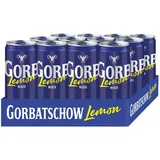 Gorbatschow Wodka Gorbatschow Lemon (12 x 0,33 l) 10 Prozent vol. - Erfrischender Wodka-Longdrink mit Lemon in der praktischen Dose, fertig gemixt für unterwegs, natürlich fruchtig