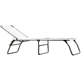 jan kurtz Fiam Amigo XXL Dreibeinliege 207 x 75 x 40 cm weiß klappbar