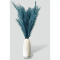 layba Künstliches Pampasgras 3er-Set Blau 100 cm,