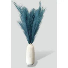 layba Künstliches Pampasgras 3er-Set Blau 100 cm,