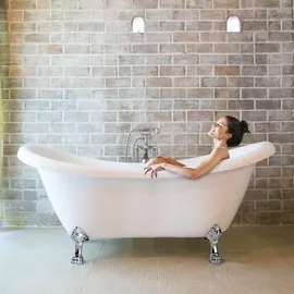 Home Deluxe Fama freistehende Badewanne 74 x 176 cm