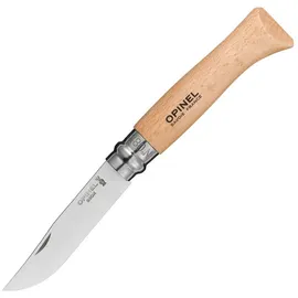 Opinel No. 8 Buchenholz Taschenmesser Heft-L.110mm Klingen-L.85mm L.geöffn