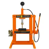 Monstershop Hydraulische Werkstattpresse mit Manometer - 10 Tonne