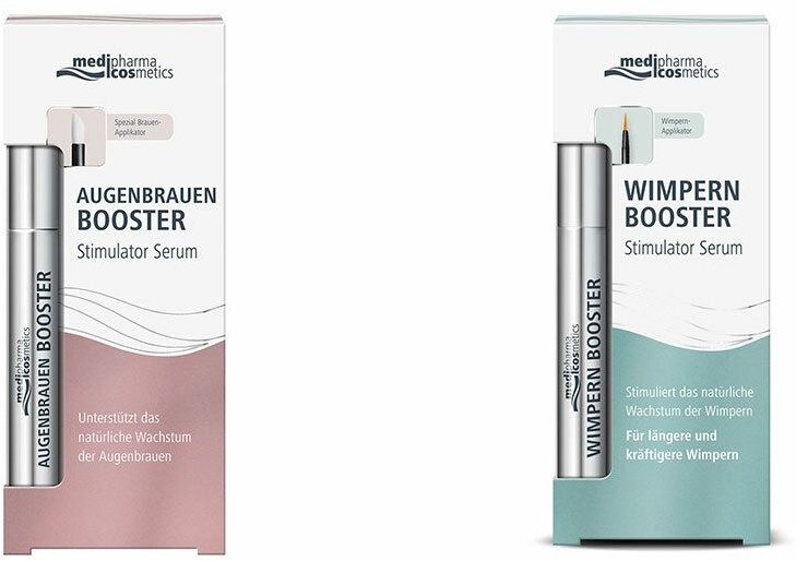medipharma cosmetics Augenbrauen Booster Stimulator Serum + Wimpern Serum