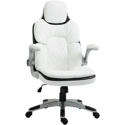 Vinsetto Bürostuhl PU, Schaumstoff, Kunststoff, Nylon