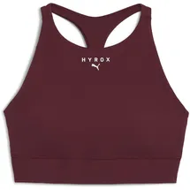 Puma Damen W X Hyrox Shapeluxe High Neck Bra Ruby Shimmer XL