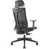 Ergo Office, Bürostuhl mit Rädern und Lordosenstütze Drehstuhl Höheverstellbar Neigungsfunktion der Rückenlehne Schreibtischstuhl bis 150kg B...