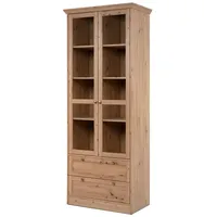 Furn.design Vitrine Eiche Artisan 80 cm Viel Stauraum Rubik