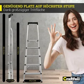 Craftfull CF-133B Haushaltsleiter 5 Stufen