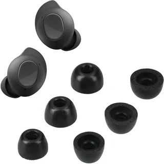 kwmobile 6X Ersatz In Ear Kopfhörer kompatibel mit Samsung Galaxy Buds FE - 3 Größen - Polster Ohrstöpsel In-Ear Ohrhörer - Schwarz