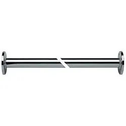 Brausevorhangstange mit Rosetten Baukastensystem, 1500mm, verchromt