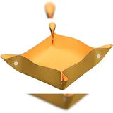 Rhodia 2x Taschenleerer aus italienischem Kunstleder, 12x12x4,5cm - Gold 194583C