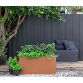 Dehner Hochbeet Lagos Balkonhochbeet 115 x 55 x 55 cm braun