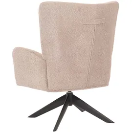 Mendler Lounge-Sessel HWC-N65 Chenille 75 x 99 x 75 cm Grau drehbar mit Rollen
