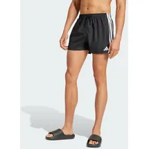 adidas 3-Streifen Badeshorts Black/White XS