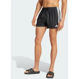 adidas 3-Streifen Badeshorts Black/White XS